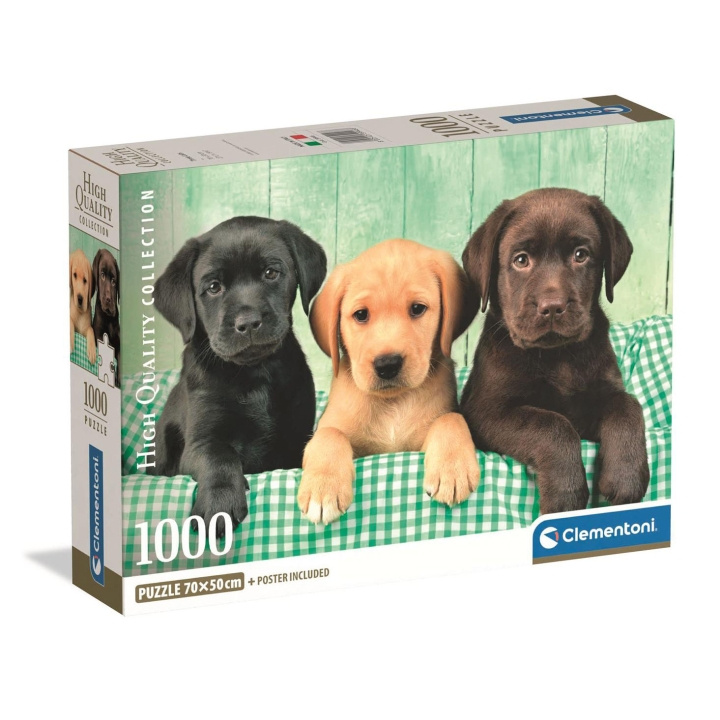 Clementoni Puzzle 1000 Pcs CB High Quality Collection Three Labs in the group Sport, leisure & Hobby / Hobby / Puzzle at TP E-commerce Nordic AB (D22864)