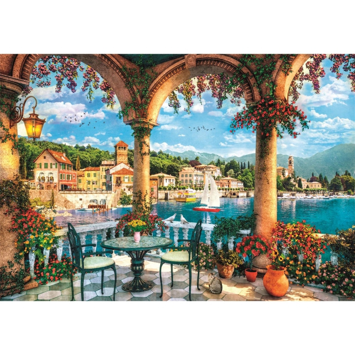 Clementoni Puzzle 1000 Pcs CB High Quality Collection Balcony View Of Lake Como in the group Sport, leisure & Hobby / Hobby / Puzzle at TP E-commerce Nordic AB (D22870)