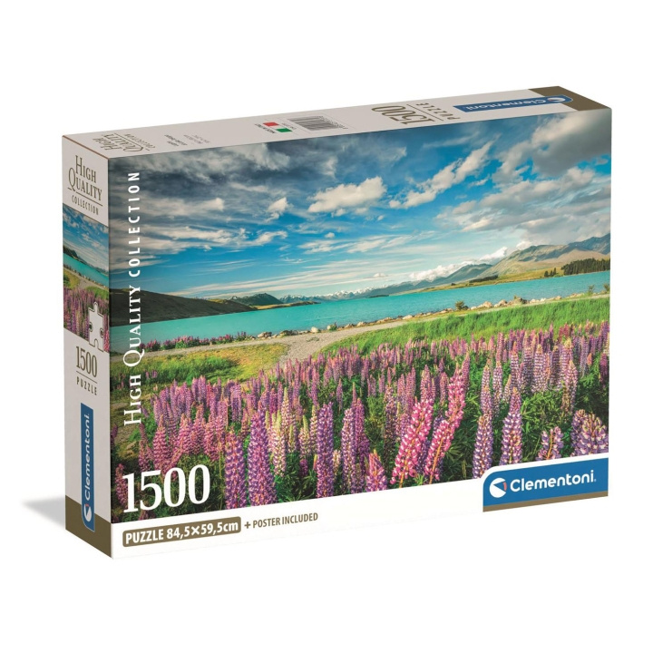 Clementoni Puzzle 1500 Pcs CB High Quality Collection Lupins At Lake Tekapo in the group Sport, leisure & Hobby / Hobby / Puzzle at TP E-commerce Nordic AB (D22886)