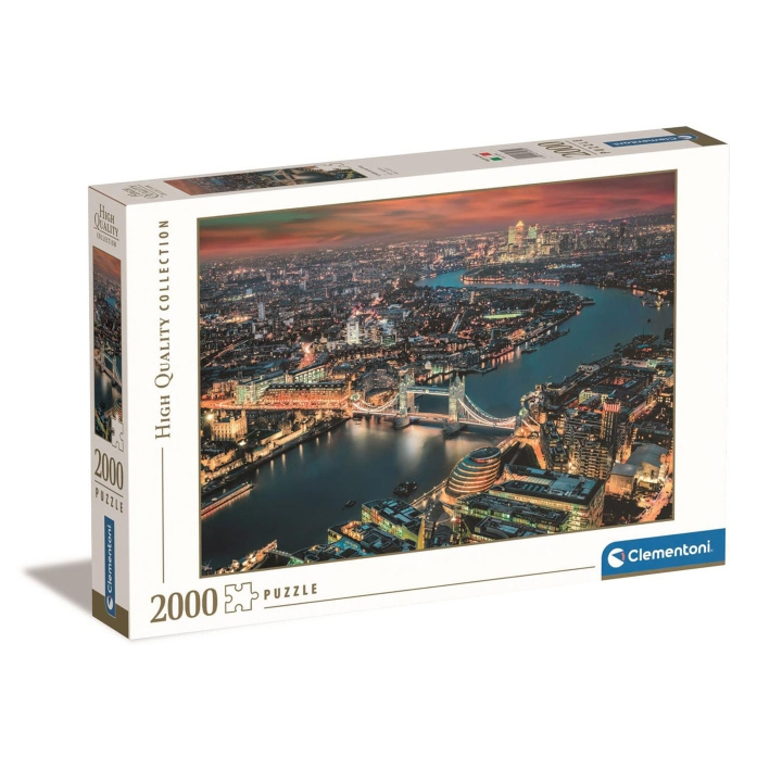 Clementoni Puzzle 2000 Pcs High Quality Collection London Aerial View in the group Sport, leisure & Hobby / Hobby / Puzzle at TP E-commerce Nordic AB (D22893)