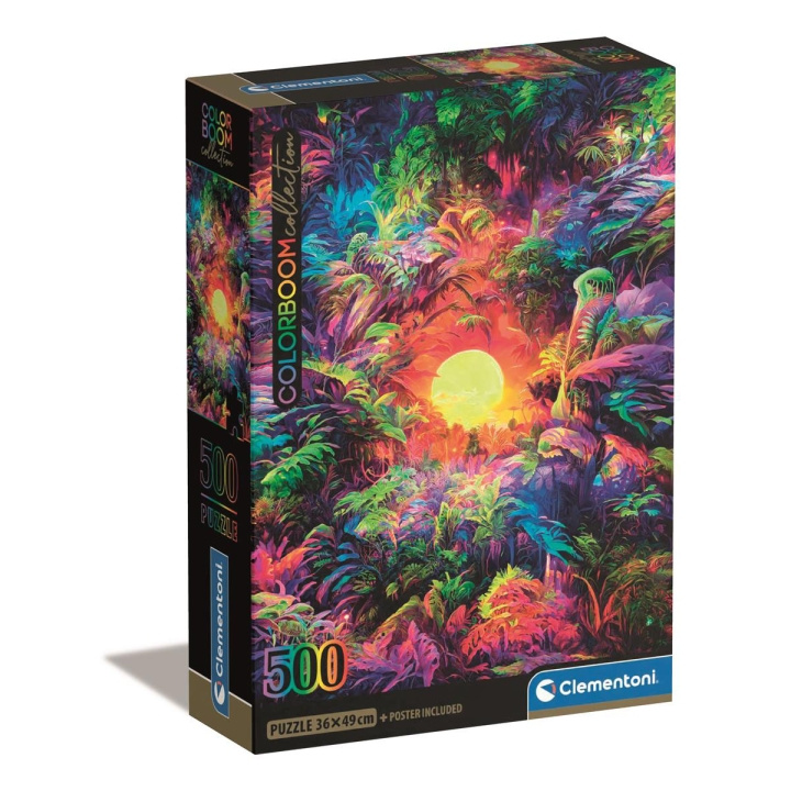 Clementoni Pussel 500 Pcs CB High Quality Collection Colorbloom Psychedelic Jungle in the group Sport, leisure & Hobby / Hobby / Puzzle at TP E-commerce Nordic AB (D22900)