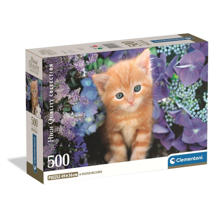 Clementoni Puzzle 500 Pcs CB High Quality Collection Ginger Cat in the group Sport, leisure & Hobby / Hobby / Puzzle at TP E-commerce Nordic AB (D22904)