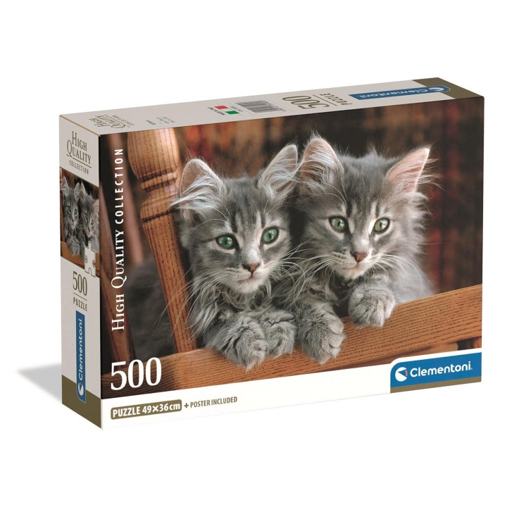 Clementoni Puzzle 500 Pcs CB High Quality Collection Kittens in the group Sport, leisure & Hobby / Hobby / Puzzle at TP E-commerce Nordic AB (D22906)