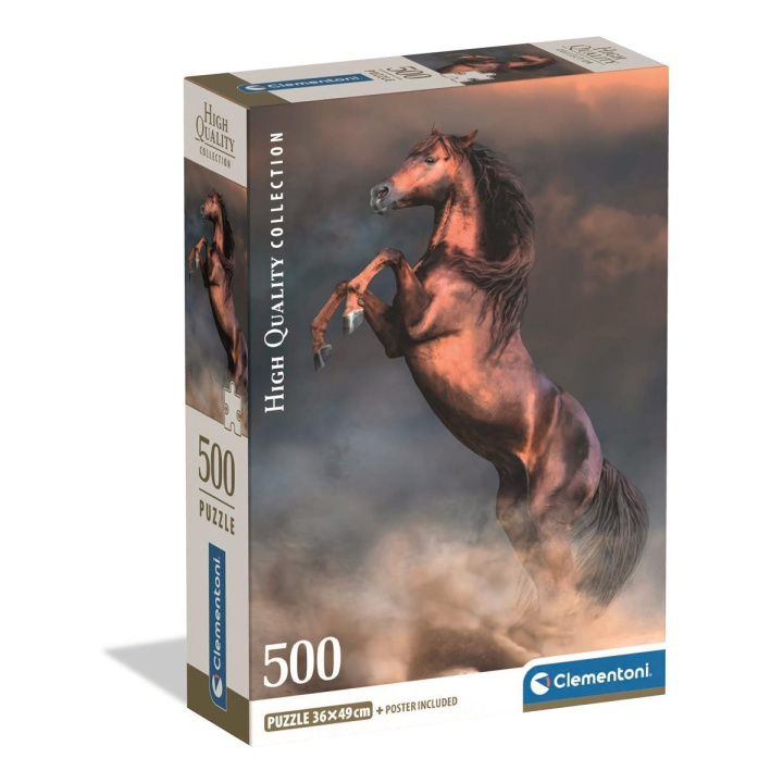 Clementoni Puzzle 500 Pcs CB High Quality Collection Wild Red Stallion in the group Sport, leisure & Hobby / Hobby / Puzzle at TP E-commerce Nordic AB (D22910)