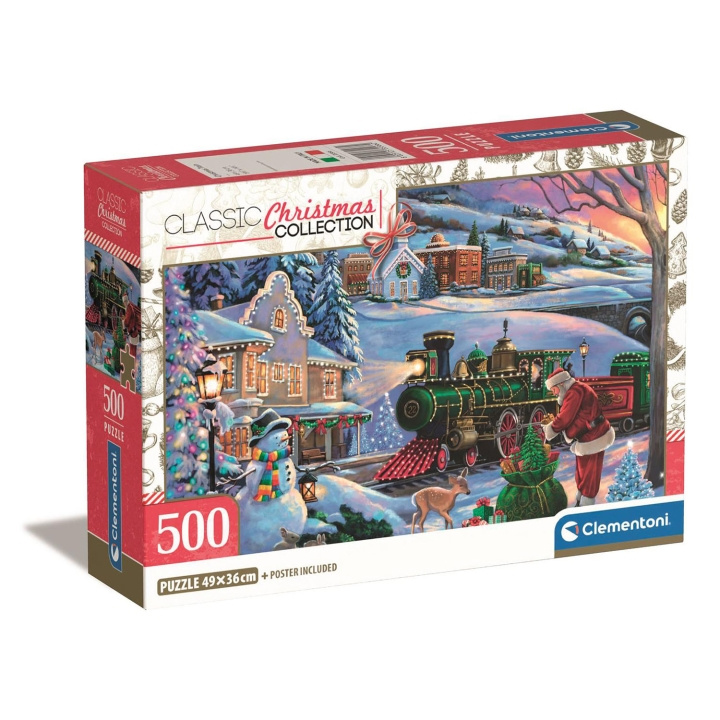 Clementoni Pussel 500 Pcs CB Christmas Train in the group TOYS, KIDS & BABY PRODUCTS / Toys / Kids puzzle at TP E-commerce Nordic AB (D22911)