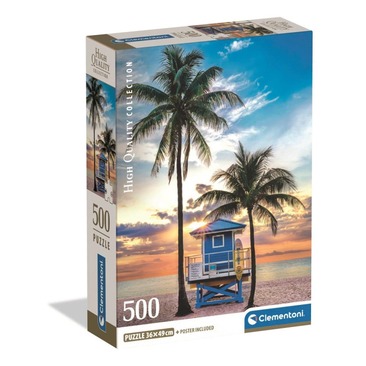 Clementoni Puzzle 500 Pcs CB High Quality Collection Miami Beach Florida in the group Sport, leisure & Hobby / Hobby / Puzzle at TP E-commerce Nordic AB (D22914)
