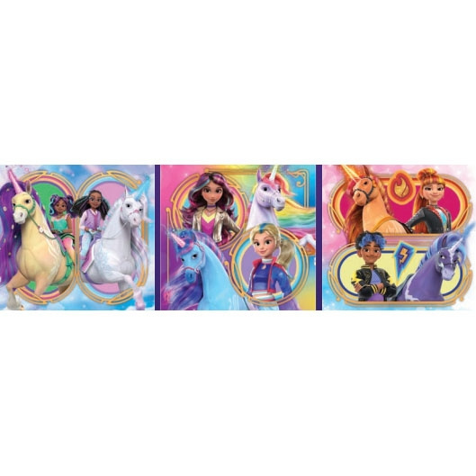 Clementoni Pussel 3x48 Pcs Unicorn Academy in the group TOYS, KIDS & BABY PRODUCTS / Toys / Kids puzzle at TP E-commerce Nordic AB (D22934)