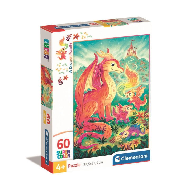 Clementoni Puzzle 60 Pcs Noli A Dragon Family in the group Sport, leisure & Hobby / Hobby / Puzzle at TP E-commerce Nordic AB (D22937)