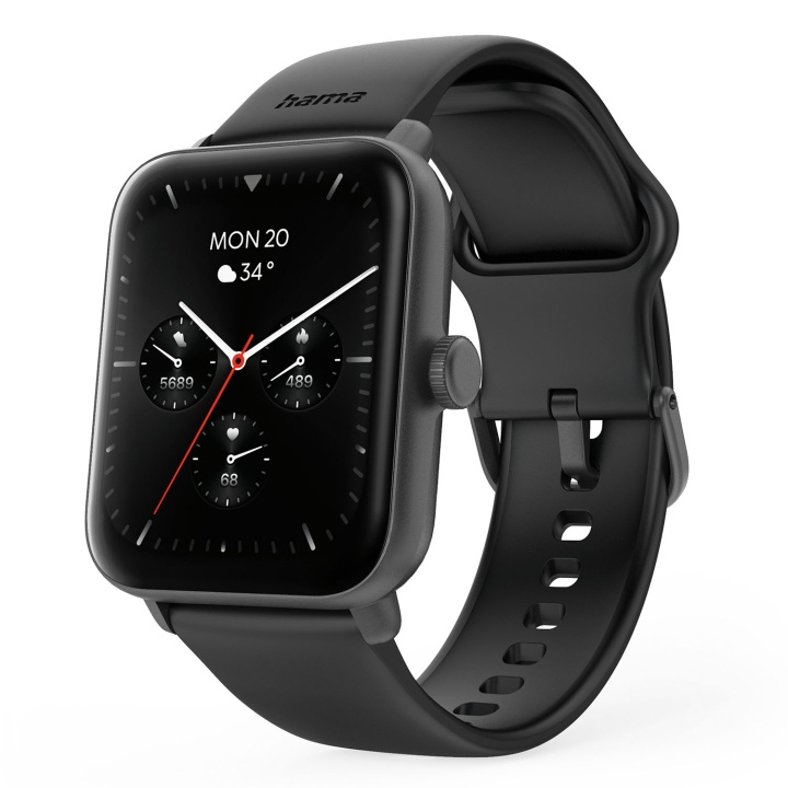 Hama Smart Watch 6010 Black in the group Sport, leisure & Hobby / Smartwatch & Activity trackers / Smartwatches at TP E-commerce Nordic AB (D22943)