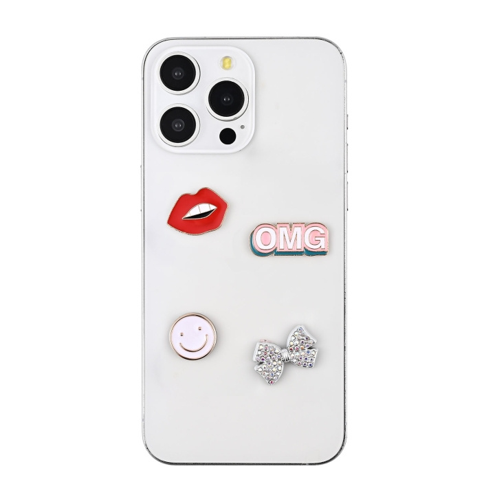 Onsala Charms Pimp Your Phone Metal and Plastic 4pcs in the group Sport, leisure & Hobby / Fun stuff / Fun stuff at TP E-commerce Nordic AB (D23035)
