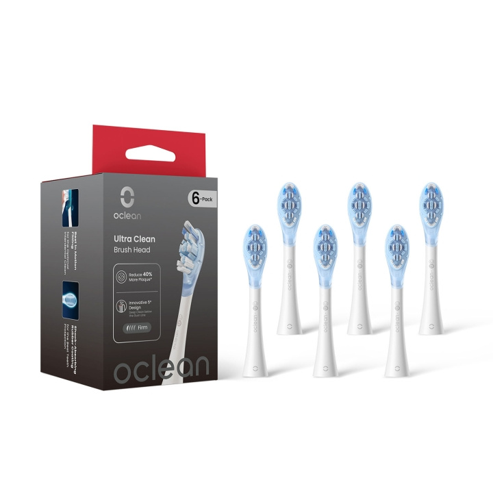 Oclean Brush Head Ultra Clean 6 Pack White in the group BEAUTY & HEALTH / Oral care / Accessories for electric toothbrushes at TP E-commerce Nordic AB (D23041)