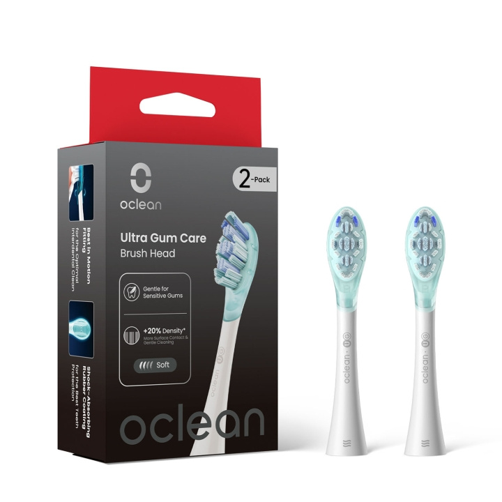 Oclean Brush Head Ultra Gum Care 2 Pack White in the group BEAUTY & HEALTH / Oral care / Accessories for electric toothbrushes at TP E-commerce Nordic AB (D23043)