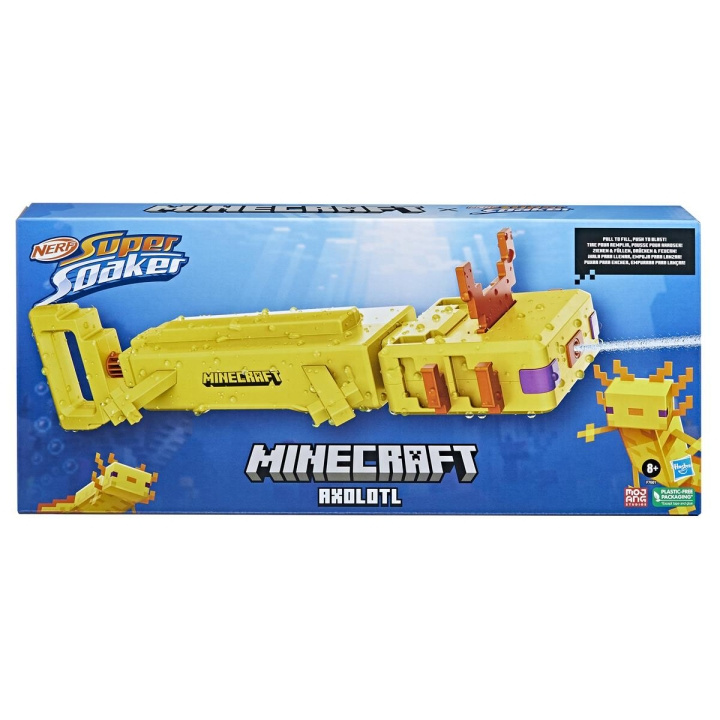 Nerf Super Soaker Minecraft Axle Axolotl in the group TOYS, KIDS & BABY PRODUCTS / Toys / Action play at TP E-commerce Nordic AB (D23070)