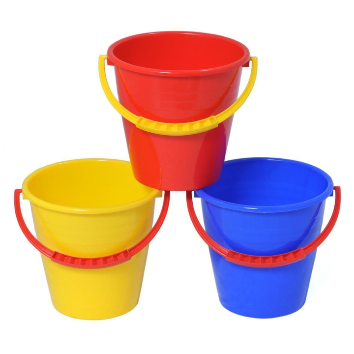 Plasto Bucket Hink 1,2 Lit Assorted Blue Red Yellow 14cm in the group TOYS, KIDS & BABY PRODUCTS / Outdoor toys / Garden toys at TP E-commerce Nordic AB (D23221)