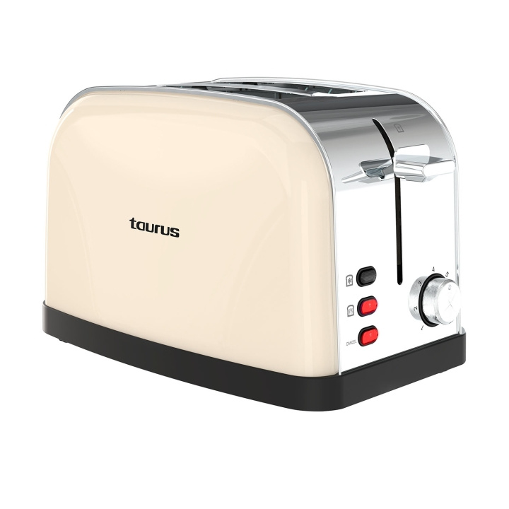 Taurus Toaster Two Slot Vintage 2 Cream in the group HOME, HOUSEHOLD & GARDEN / Household appliances / Toasters & Bread grills / Toasters at TP E-commerce Nordic AB (D23249)