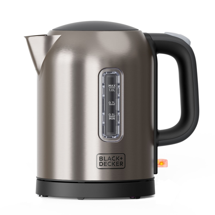 BLACK+DECKER Kettle 1L 2200W Brushed Steel in the group HOME, HOUSEHOLD & GARDEN / Household appliances / Water & Juice / Kettles at TP E-commerce Nordic AB (D23264)