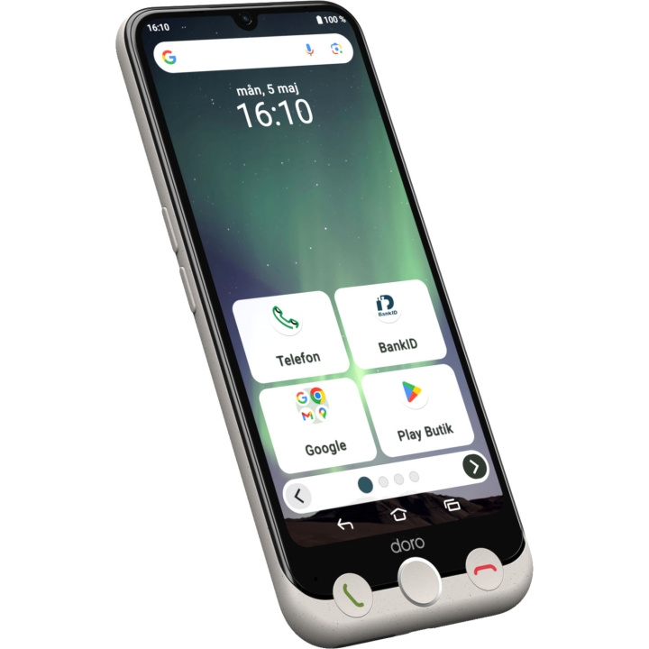 Doro Smartphone 4G Aurora A31 Ben-Vit in the group SMARTPHONE & TABLETS / Mobile phones & smartphones at TP E-commerce Nordic AB (D23286)