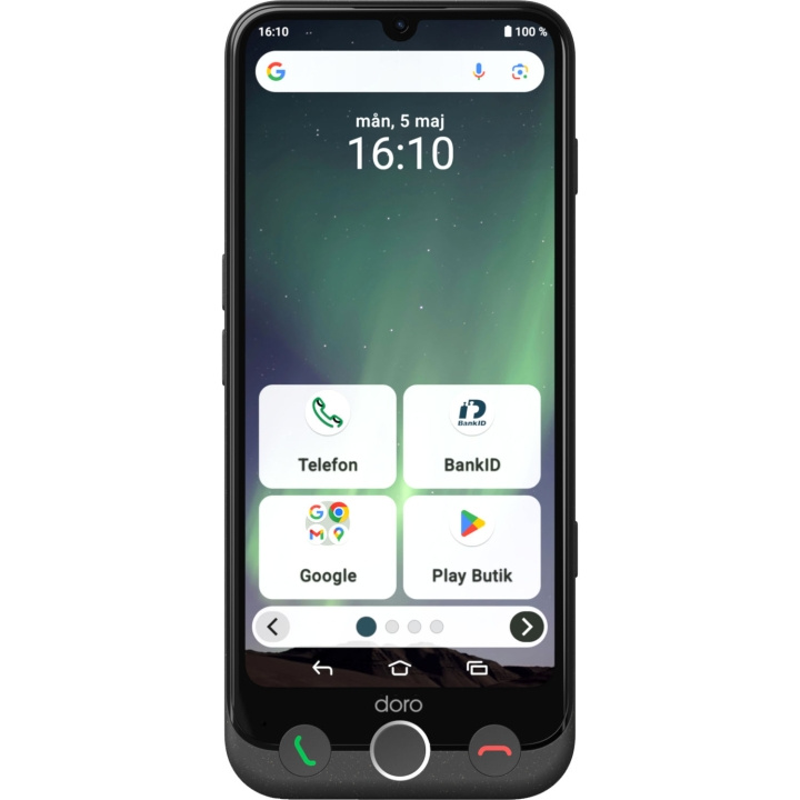 Doro Smartphone 4G Aurora A31 Grafit-grå in the group SMARTPHONE & TABLETS / Mobile phones & smartphones at TP E-commerce Nordic AB (D23287)