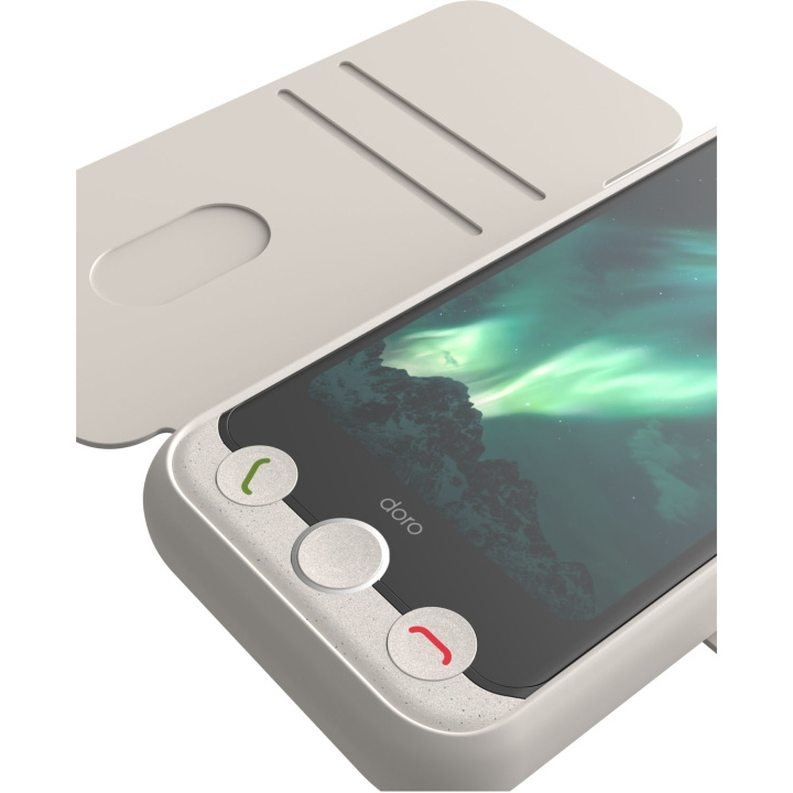 Doro Plånboksfodral Aurora A11 Ben-vit in the group SMARTPHONE & TABLETS / Phone cases / Other models at TP E-commerce Nordic AB (D23292)