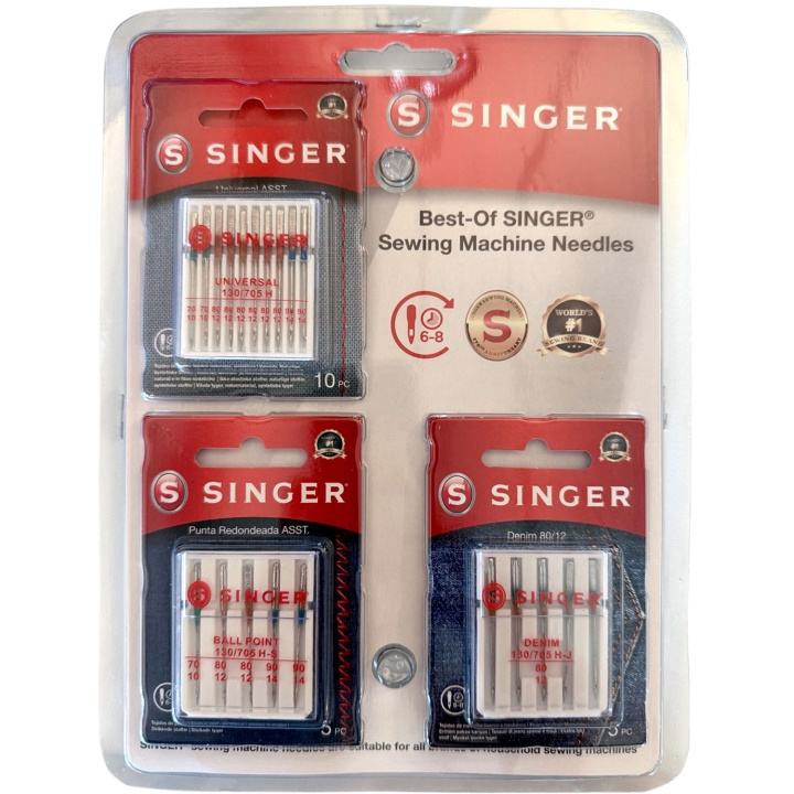 Singer Symaskinsnålar Paket in the group HOME, HOUSEHOLD & GARDEN / Household appliances / Sewing machine & Accessories / Sewing machine accessories at TP E-commerce Nordic AB (D23303)