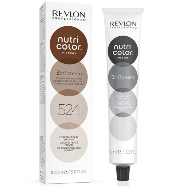 Revlon Nutri Color 524 Coppery Pearl Brown 100ml in the group BEAUTY & HEALTH / Hair & Styling / Hair care / Hair Dye / Hair Dye & Color bombs at TP E-commerce Nordic AB (D23331)