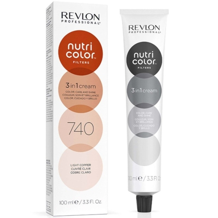 Revlon Nutri Color 740 Light Copper 100ml in the group BEAUTY & HEALTH / Hair & Styling / Hair care / Hair Dye at TP E-commerce Nordic AB (D23332)