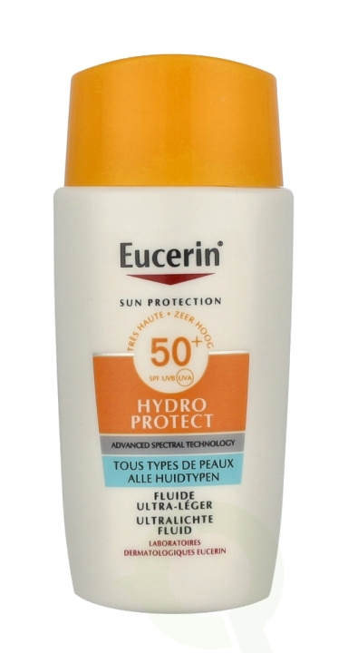 Eucerin Sun Hydro Protect Ultra Light Fluid SPF50+ 50 ml in the group BEAUTY & HEALTH / Skin care / Tanning / Sunscreen at TP E-commerce Nordic AB (D23340)