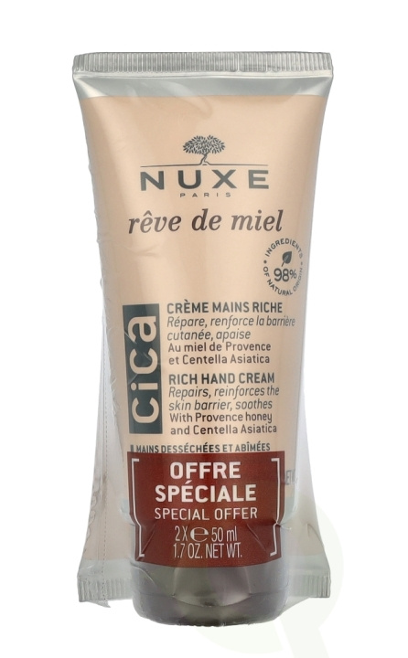 Nuxe Reve De Miel Hand Cream Duo Set 100 ml 2x50ml in the group BEAUTY & HEALTH / Manicure / Pedicure / Hand Creams at TP E-commerce Nordic AB (D23370)