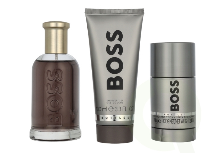 Hugo Boss Bottled Eau De Parfum Giftset 275 ml Edp Spray 100ml/Shower Gel 100ml/Deo Stick 75ml in the group BEAUTY & HEALTH / Fragrance & Perfume / Perfumes / Perfume for him at TP E-commerce Nordic AB (D23539)