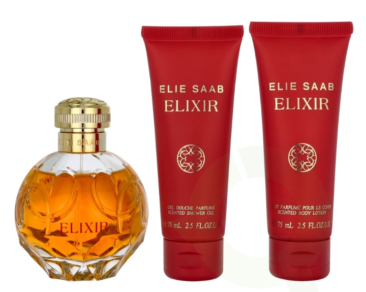 Elie Saab Elixir Giftset 250 ml Edp Spray 100 ml/ Body Lotion 75 ml/ Shower Gel 75 ml in the group BEAUTY & HEALTH / Gift sets / Gift sets for her at TP E-commerce Nordic AB (D23565)