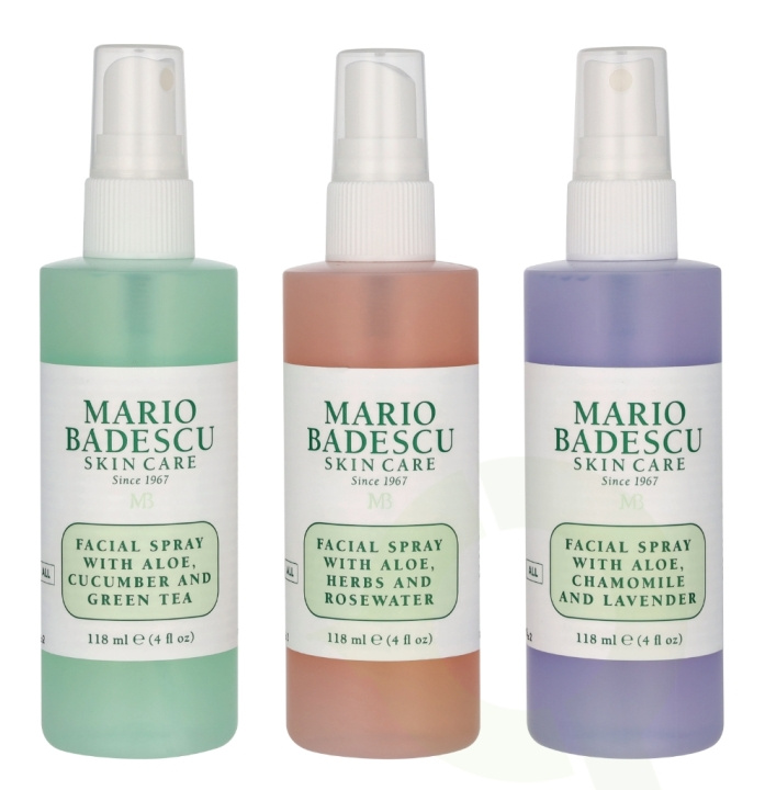 Mario Badescu Spritz Mist & Glow Set 354 ml 3x118ml in the group BEAUTY & HEALTH / Skin care / Body health / Mody mist at TP E-commerce Nordic AB (D23568)