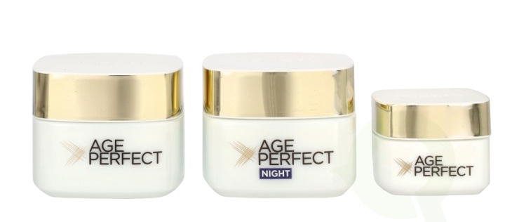 L\'Oreal Age Perfect Programme 115 ml Eye Cream 15ml/ Day Cream 50ml/Night Cream 50ml in the group BEAUTY & HEALTH / Hair & Styling / Hair care at TP E-commerce Nordic AB (D23580)