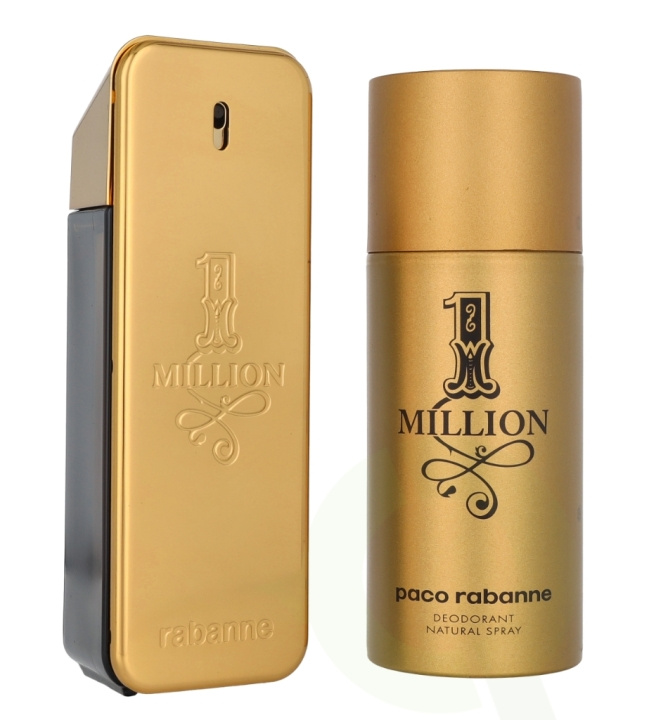 Paco Rabanne 1 Million Giftset 250 ml Edt Spray 100ml/Deodorant Spray 150ml in the group BEAUTY & HEALTH / Fragrance & Perfume / Perfumes / Perfume for him at TP E-commerce Nordic AB (D23639)