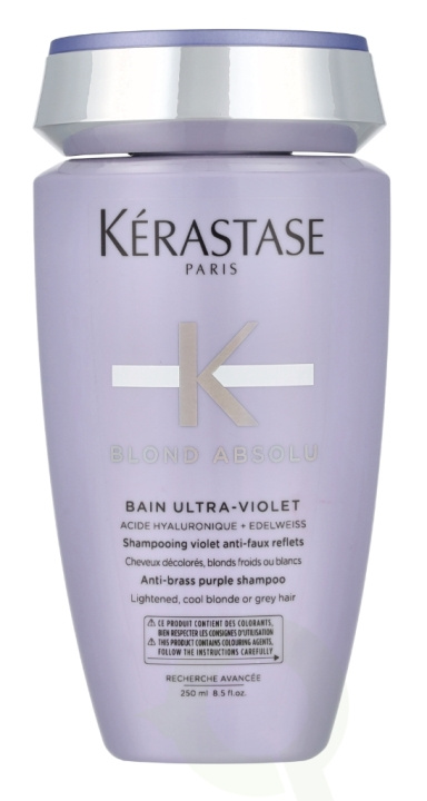 Kerastase Blond Absolu Bain Ultra-Violet Shampoo 250 ml Lightened, Cool Blonde Or Grey Hair in the group BEAUTY & HEALTH / Hair & Styling / Hair care / Schampoo at TP E-commerce Nordic AB (D23671)