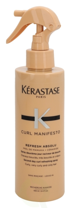 Kerastase Curl Manifesto Refresh Absolu Refreshing Spray 190 ml in the group BEAUTY & HEALTH / Hair & Styling / Hair care / Conditioner spray/Leave-in at TP E-commerce Nordic AB (D23683)