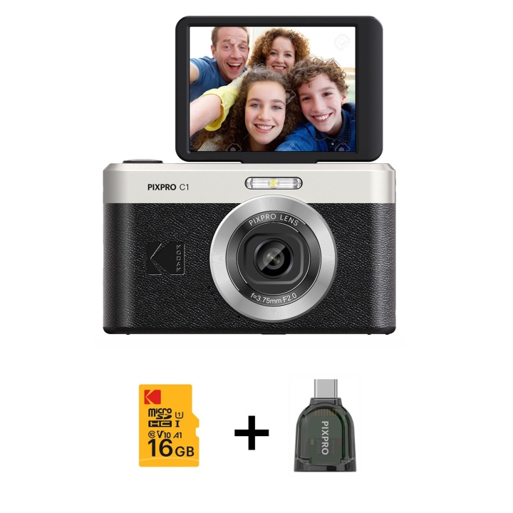 Kodak Digital Camera Pixpro C1 CMOS 5x 16MP Bundle Black in the group HOME ELECTRONICS / Photo & Video / Cameras at TP E-commerce Nordic AB (D23719)