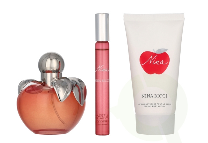 Nina Ricci Nina Giftset 165 ml Edt Spray 80ml/Body Lotion 75ml/Edt Rollerball 10ml in the group BEAUTY & HEALTH / Fragrance & Perfume / Perfumes / Perfume for her at TP E-commerce Nordic AB (D24062)