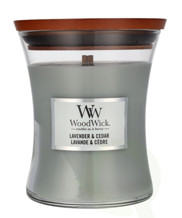 WoodWick Lavender & Cedar Medium Hourglass Candle 0 in the group BEAUTY & HEALTH / Fragrance & Perfume / Other fragrances / Scented candles at TP E-commerce Nordic AB (D24068)