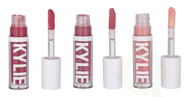 Kylie Cosmetics Lip Gloss Set 9.66 ml Pink Trouble 3.22 ml /Rose Temptation 3.22 ml / Berry Kiss 3.22 ml in the group BEAUTY & HEALTH / Makeup / Lips / Lipp gloss at TP E-commerce Nordic AB (D24081)