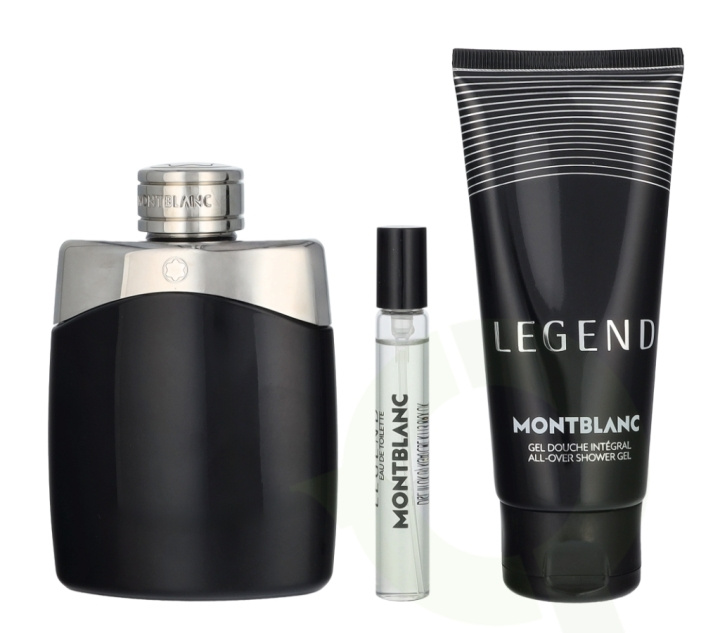 Mont Blanc Legend Giftset 207.5 ml Edt Spray 100ml/Edt Spray 7,5ml/Shower Gel 100ml in the group BEAUTY & HEALTH / Fragrance & Perfume / Perfumes / Perfume for him at TP E-commerce Nordic AB (D24113)