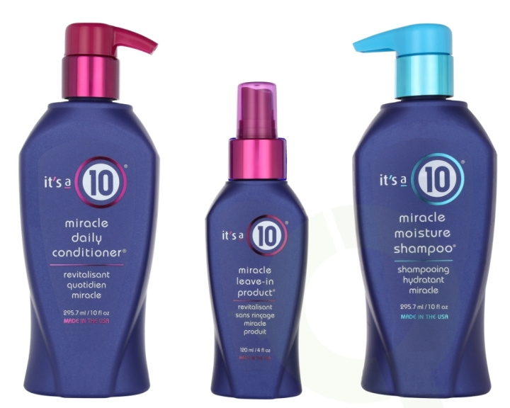 It\'s a 10 Conditioning Set 711.4 ml Shampoo 295,7ml/Conditioner 295,7ml/Leave-in 120ml in the group BEAUTY & HEALTH / Hair & Styling / Hair care / Schampoo at TP E-commerce Nordic AB (D24159)