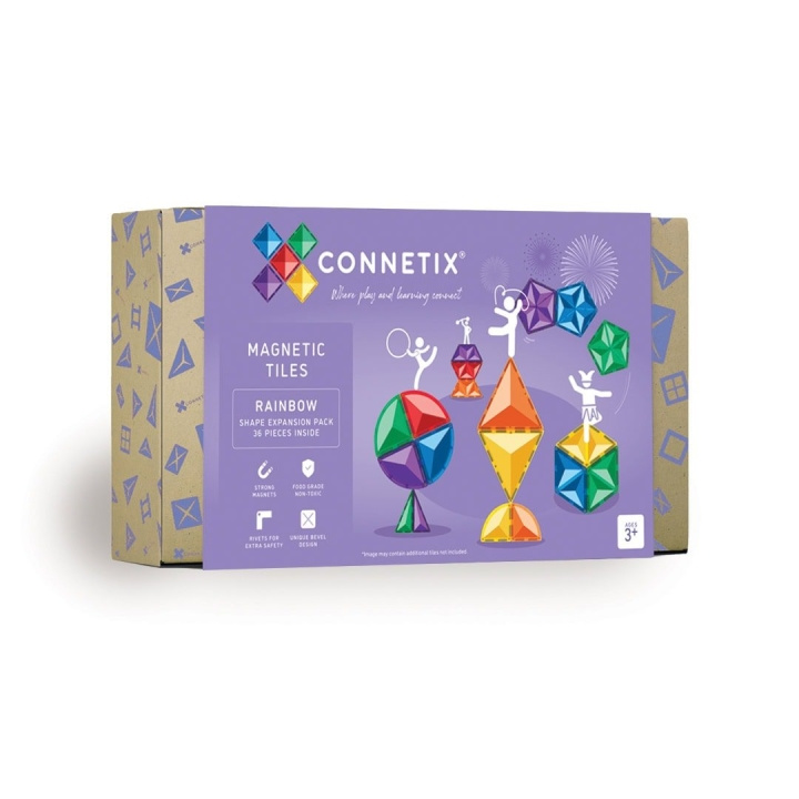 Connetix Rainbow Shape Expansion Pack 36 Pieces (CT-R-00036-SE) in the group TOYS, KIDS & BABY PRODUCTS / Toys / Play set at TP E-commerce Nordic AB (D24221)