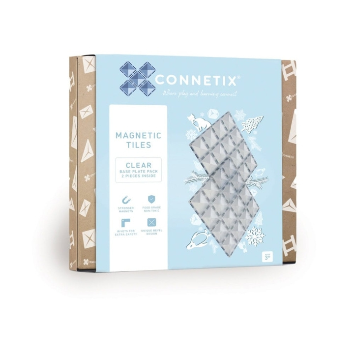 Connetix Base Plate - Clear - 2 Pieces (CT-C-00002-BP) in the group TOYS, KIDS & BABY PRODUCTS / Toys / Play set at TP E-commerce Nordic AB (D24232)