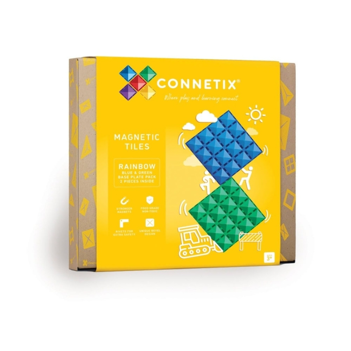 Connetix Base Plate - Rainbow Blue & Green (CT-R-BG002-BP) in the group TOYS, KIDS & BABY PRODUCTS / Toys / Play set at TP E-commerce Nordic AB (D24235)
