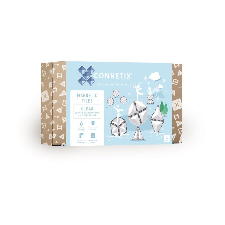 Connetix Clear Shape Expansion Pack 24 Pieces - (CT-C-00024-SH) in the group TOYS, KIDS & BABY PRODUCTS / Toys / Play set at TP E-commerce Nordic AB (D24236)