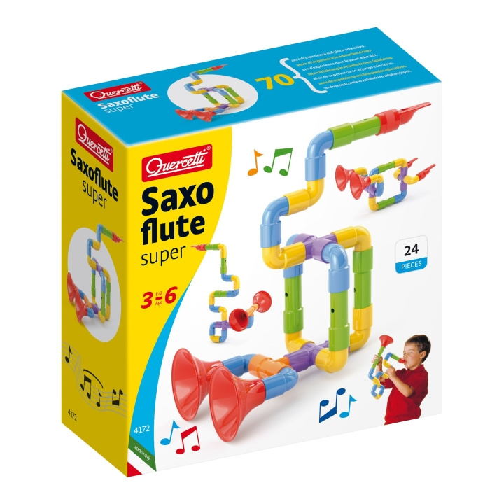 Quercetti Super Saxoflute - (QU-4172) in the group TOYS, KIDS & BABY PRODUCTS / Music, Song & Images / Music instrument at TP E-commerce Nordic AB (D24239)
