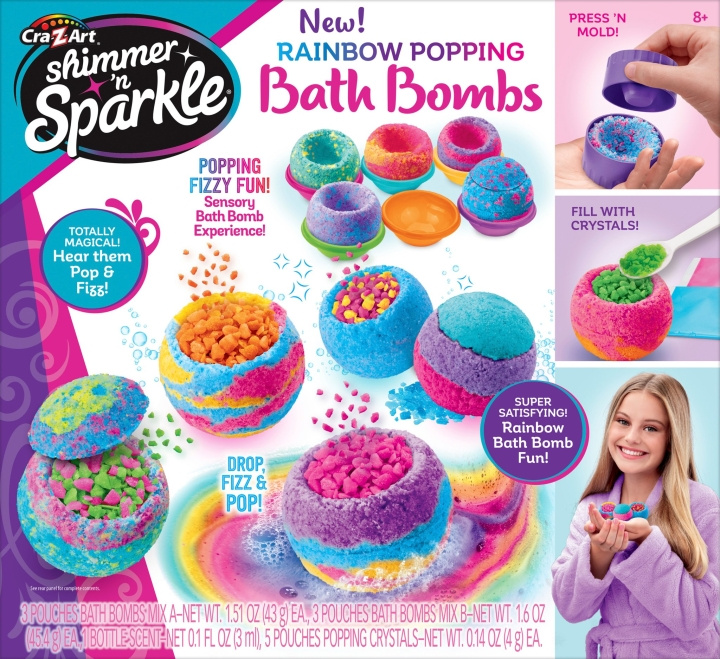 Shimmer n Sparkle RAINBOW POPPING BATH BOMBS (17345) in the group TOYS, KIDS & BABY PRODUCTS / Baby Gadgets / Bath at TP E-commerce Nordic AB (D24240)