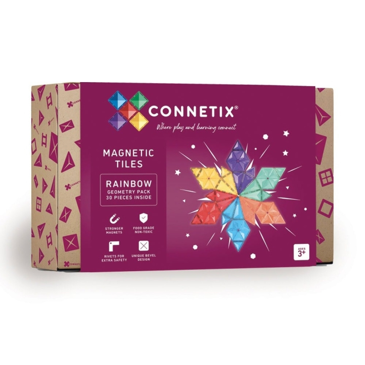 Connetix Rainbow Geometry Pack 30 Pieces - (CT-R-00030-GE) in the group TOYS, KIDS & BABY PRODUCTS / Toys / Play set at TP E-commerce Nordic AB (D24250)