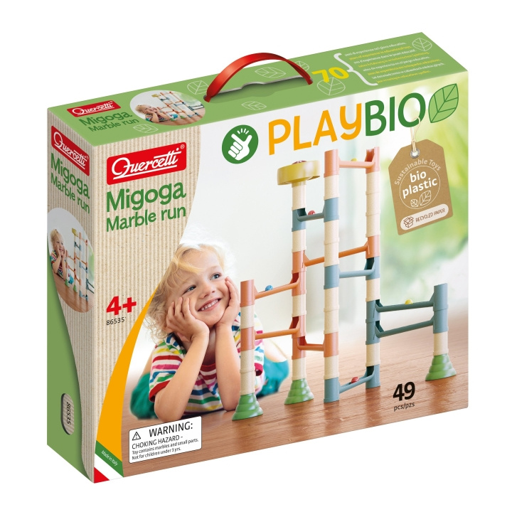 Quercetti Play Bio Migoga Marble Run (49 pcs) - (QU-86535) in the group TOYS, KIDS & BABY PRODUCTS / Games / Board games at TP E-commerce Nordic AB (D24261)