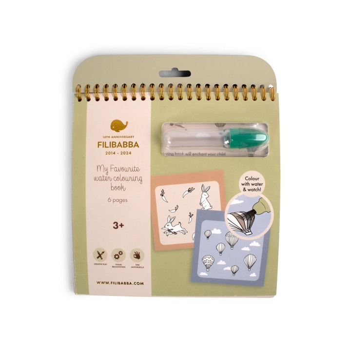Filibabba My Favourite Water Colouring Book - (FI-03303) in the group TOYS, KIDS & BABY PRODUCTS / Toys / Crafts at TP E-commerce Nordic AB (D24265)